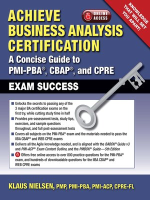 cover image of Achieve Business Analysis Certification